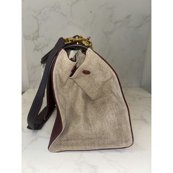 CELINE Bicolor Calfskin Leather Medium Case Shoulder Bag-US Celine Two-Tone Leather Shoulder Bag - Good Condition